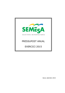 Pressupost anual 2015