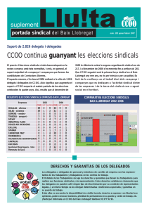 CCOO continua guanyant les eleccions sindicals