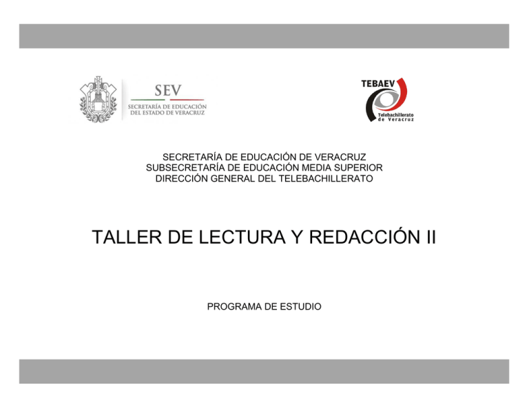 Taller De Lectura Y Redacción Ii