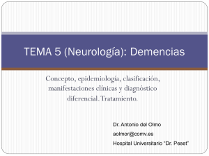 TEMA 5 (Neurología): Demencias