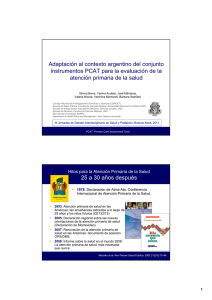 Adaptación al contexto argentino del conjunto instrumentos PCAT