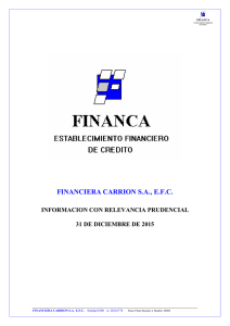FINANCIERA CARRION S.A., E.F.C.