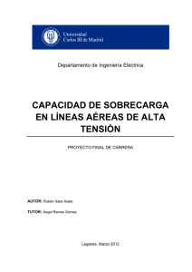 Capacidad de sobrecarga en líneas aéreas de alta tensión