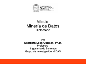 Minería de Datos - Departamento de Ingeniería de Sistemas e