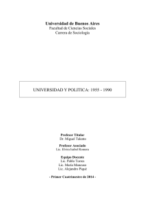 talento univ y politica -2014 - Carrera de Sociología