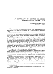pdf Los correlatos en español del grupo lexemático de "uro" en latín