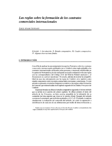 Las reglas sobre la formación de los contratos