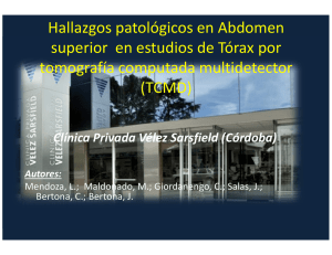 Hallazgos patológicos en Abdomen superior en estudios de Tórax