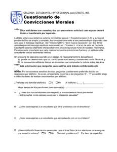 Cuestionario de Convicciones Morales