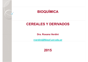 BIOQUÍMICA CEREALES Y DERIVADOS 2015
