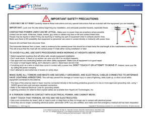 important safety precautions - L-Com