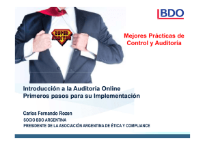 Mejores Prácticas de Control y Auditoría Introducción a la Auditoría