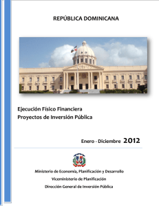 Ejecución Físico Financiera - Proyectos de Inversión Pública
