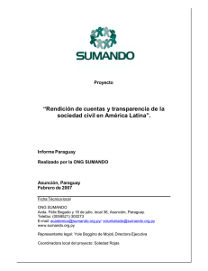 &ldquo;Rendici&oacute;n de cuentas y transparencia de la sociedad civil en