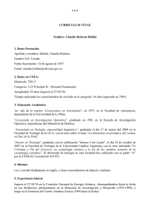 curriculum vitae - Centro atómico Bariloche