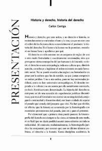 Historia y derecho, historia del derecho Carlos Garriga