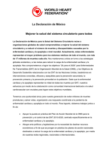 La Declaración de México Mejorar la salud del sistema circulatorio