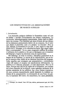 LOS DIMINUTIVOS EN LAS MEDITACIONES DE