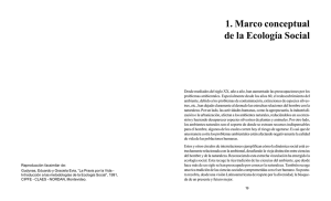 1. Marco conceptual de la Ecología Social