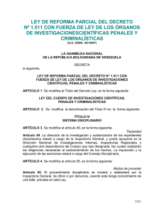 Ley de Reforma Parcial del Decreto Nº 1.511 con Fuerza de Ley de