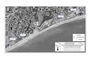 Localización Lotes VI-IX Playa de Santa Catalina Licitación de