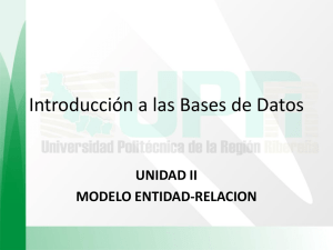 Introducción a las Bases de Datos Unidad II