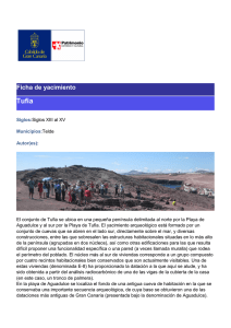 Ficha de yacimiento - Cabildo de Gran Canaria