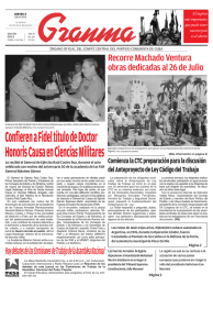 Confieren a Fidel título de Doctor Honoris Causa en Ciencias Militares