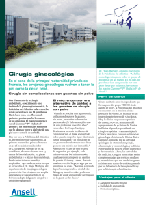 Cirugía ginecológica - Ansell Healthcare Europe