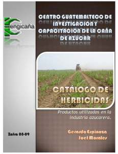 Catálogo de Herbicidas - Centro Guatemalteco de Investigación y
