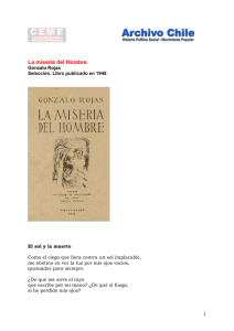 ``La miseria del Hombre``. Gonzalo Rojas 1948