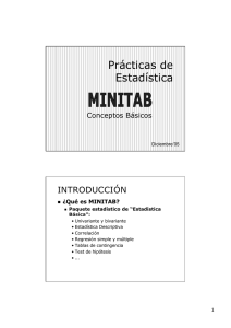 Introducción al MINITAB