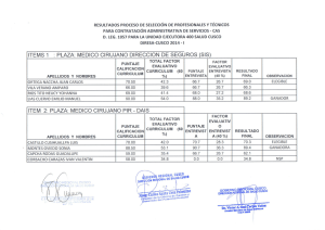 Publicación Resultados