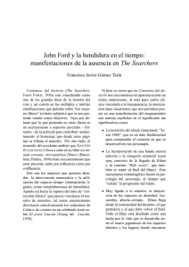 John Ford y la hendidura en el tiempo: manifestaciones de la