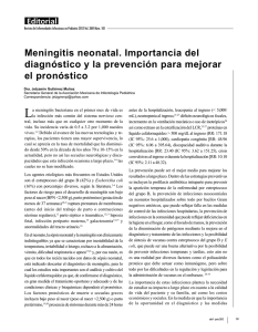 Meningitis neonatal. Importancia del diagnóstico y