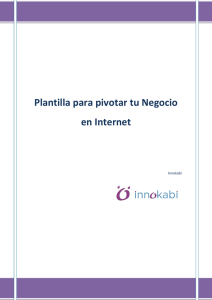 Plantilla Pivotar tu negocio en Internet