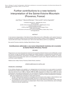 Further contributions to a new tectonic interpretation of the Sainte
