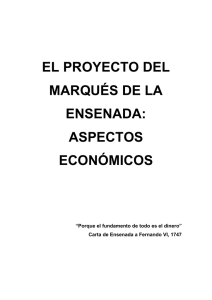 El proyecto reformista del Marqués de la Ensenada