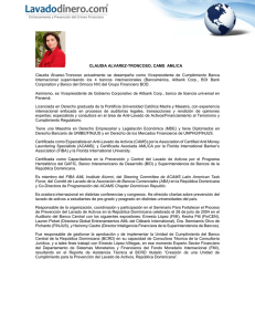 CLAUDIA ALVAREZ-TRONCOSO, CAMS AML