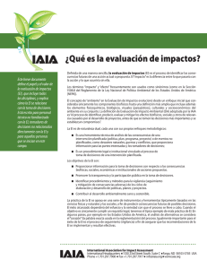 What is IA_spa.indd - International Association for Impact Assessment