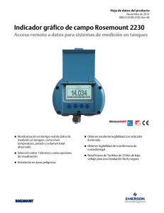 Indicador gráfico de campo Rosemount 2230 Acceso remoto a