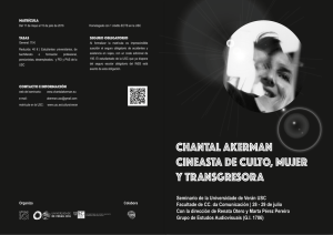 Programa - Chantal Akerman