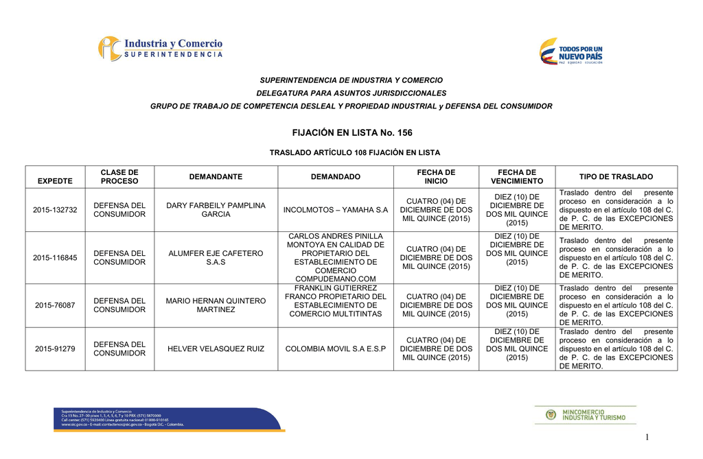 Superintendencia De Industria Y Comercio 2598