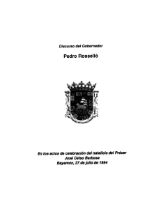 27 de julio 1994 - Biblioteca Museo Gobernador Pedro Rosselló