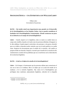 sociolingüística – una entrevista con william labov