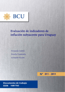 Evaluación de indicadores de inflación subyacente para Uruguay