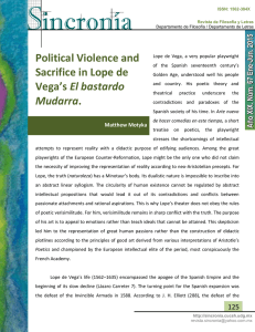 Political Violence and Sacrifice in Lope de Vega`s El bastardo