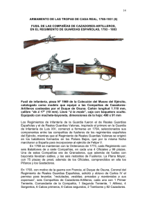 14 armamento de las tropas de casa real, 1788