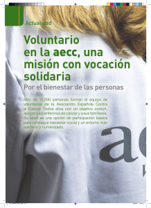 Voluntario en la aecc, una misión con vocación