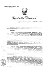 ministeri l roduccïón - Ministerio de la Producción